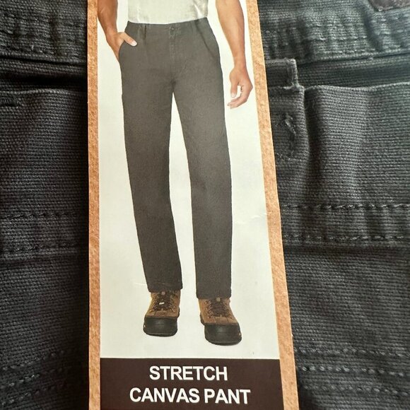 Legendary Outfitters Stretch Canvas Pants Men's Size 38X29 Gray Relaxed Fit - Picture 4 of 12